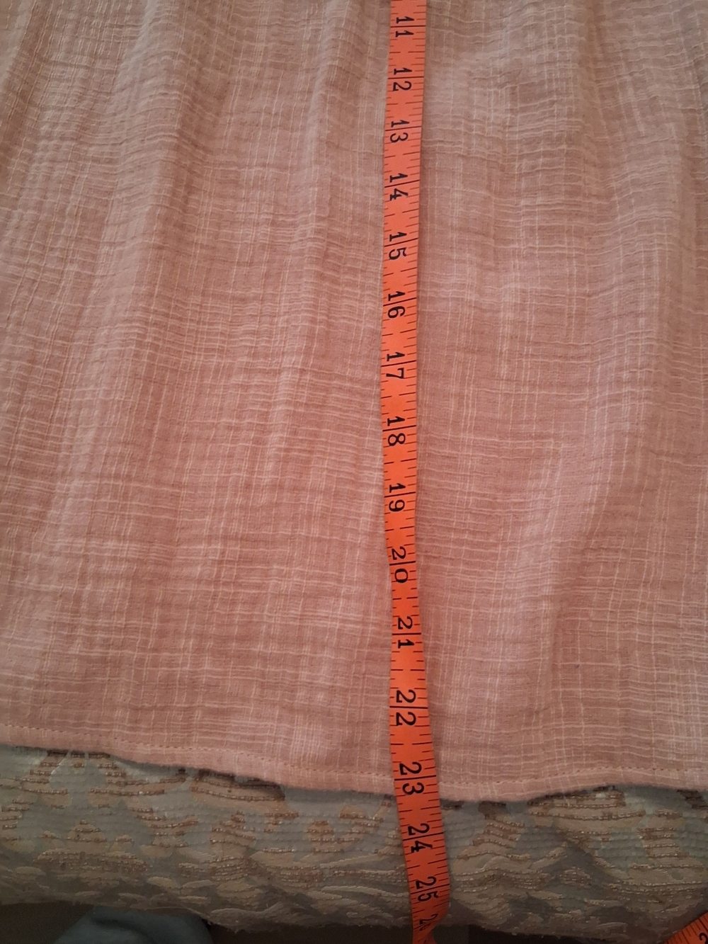 Hem & T H READ Sleeveless Lace Yoke Camisole Top in Blush Peach SMALL NWT - Picture 11 of 13